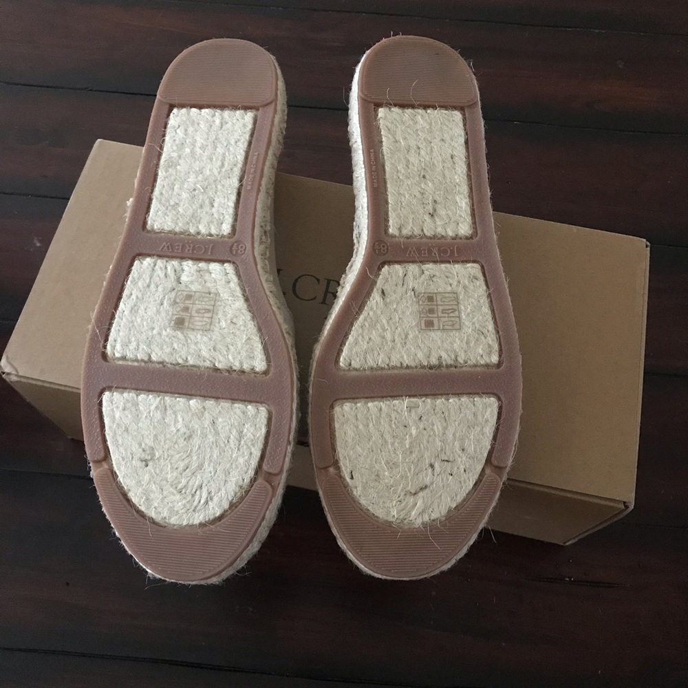 New! JCrew Pineapple Espadrille Flats. Size 8.5 - Picture 4 of 6